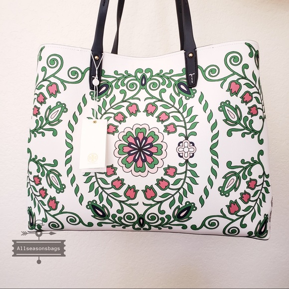 NWT Tory Burch Kerrington Square Large Tote Bag - Picture 3 of 5